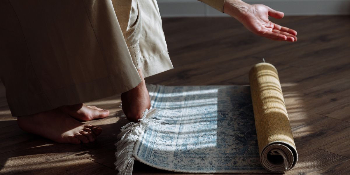 Tapis de prière essénien - Ange de l'Idéal main image 0